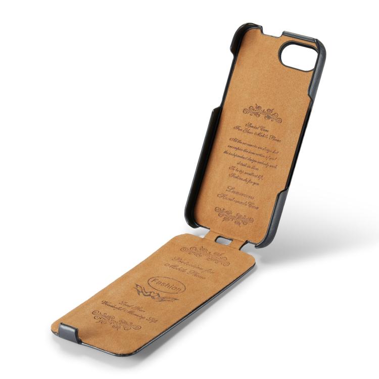 For iPhone 17e / 16e Fierre Shann 64 Texture Vertical Flip PU Leather Phone Case