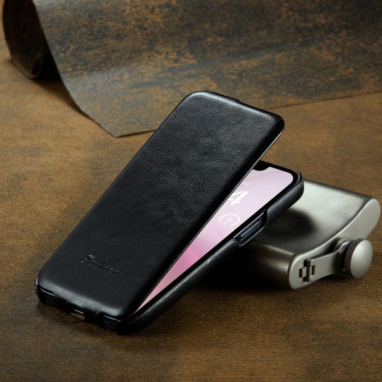 For iPhone 17e / 16e Fierre Shann 64 Texture Vertical Flip PU Leather Phone Case