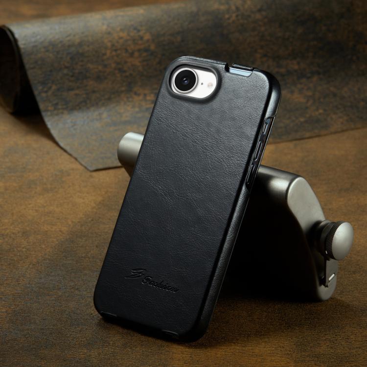 For iPhone 17e / 16e Fierre Shann 64 Texture Vertical Flip PU Leather Phone Case