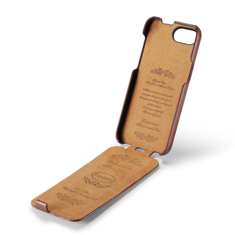 For iPhone 17e / 16e Fierre Shann 64 Texture Vertical Flip PU Leather Phone Case