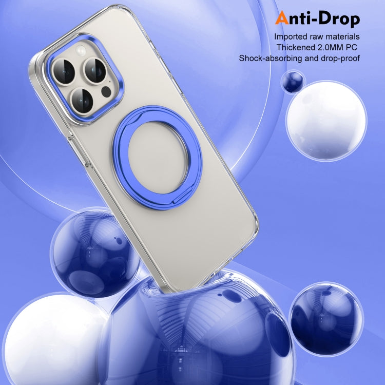 For iPhone 13 Pro Max Ice-Cold Rotating Ring Holder PC MagSafe Phone Case