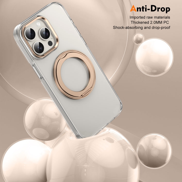 For iPhone 13 Pro Max Ice-Cold Rotating Ring Holder PC MagSafe Phone Case