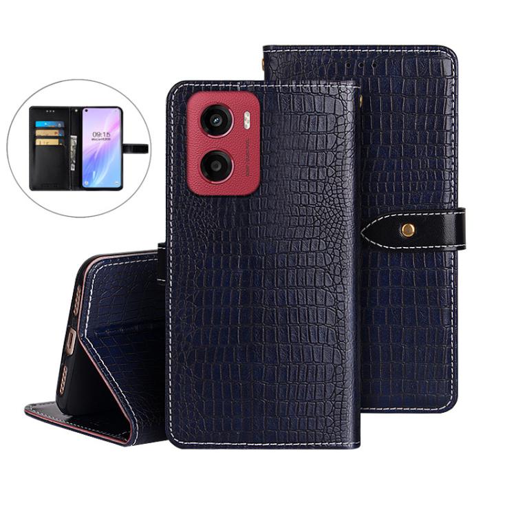 For Motorola Moto G05 idewei Crocodile Texture Leather Phone Case