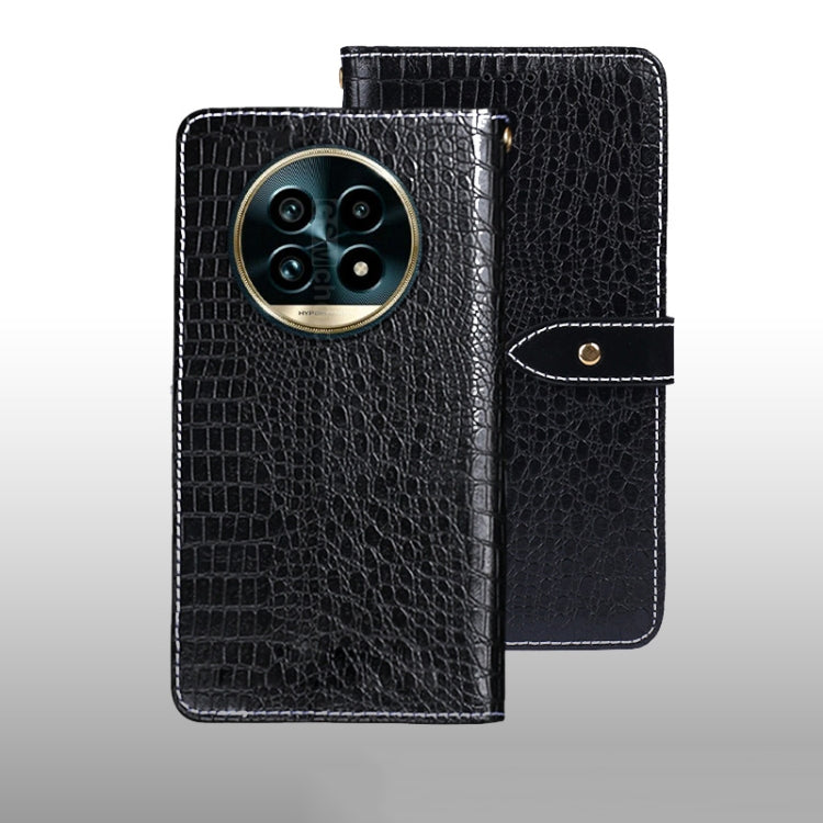 For Realme 13 Pro+ 5G idewei Crocodile Texture Leather Phone Case