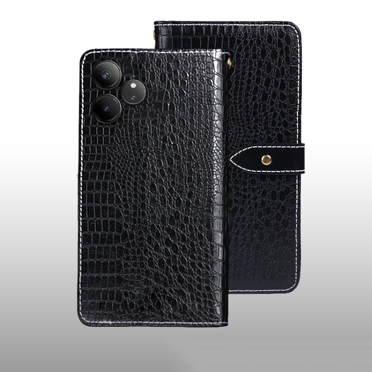 For Realme GT 6 5G Taiwan, China idewei Crocodile Texture Leather Phone Case