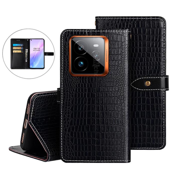 For Realme GT 7 Pro idewei Crocodile Texture Leather Phone Case