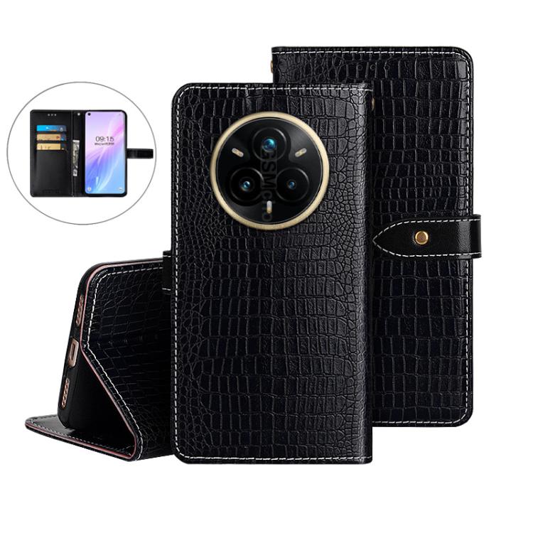 For Realme 14 Pro+ 5G idewei Crocodile Texture Leather Phone Case