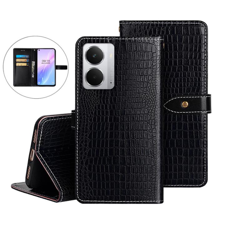 For Realme 14 5G idewei Crocodile Texture Leather Phone Case