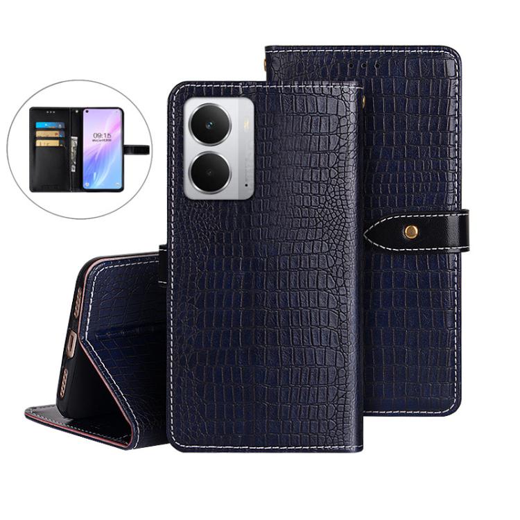For Realme 14 5G idewei Crocodile Texture Leather Phone Case