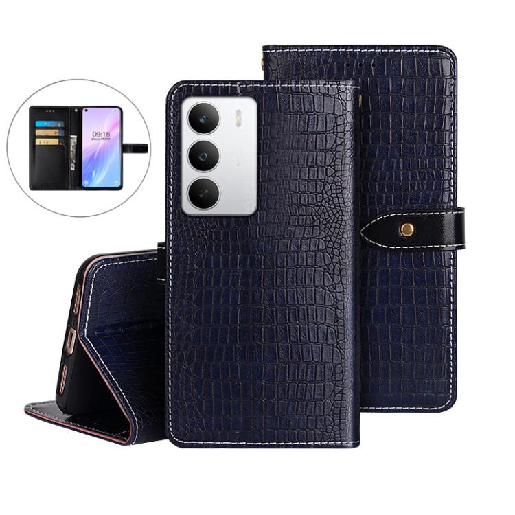 For Realme C71 idewei Crocodile Texture Leather Phone Case