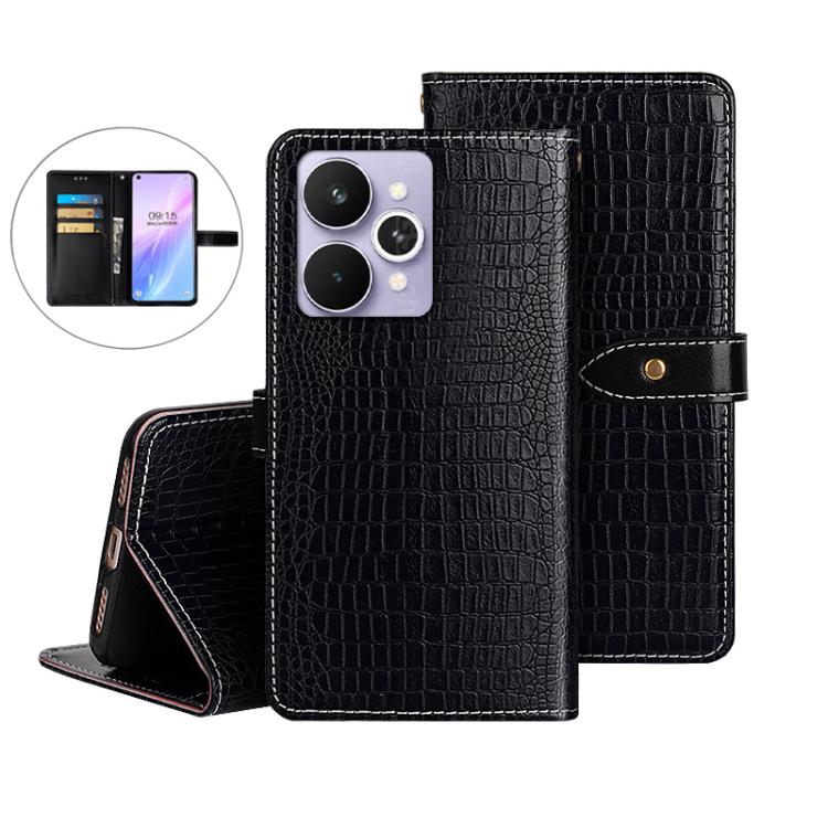 For Realme 15 Pro 5G idewei Crocodile Texture Leather Phone Case