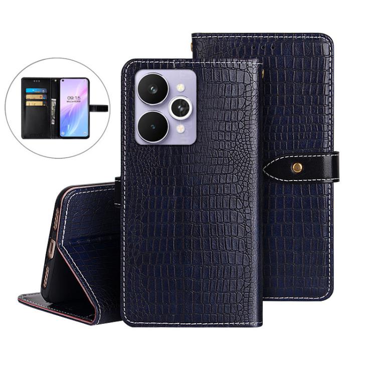 For Realme 15 Pro 5G idewei Crocodile Texture Leather Phone Case