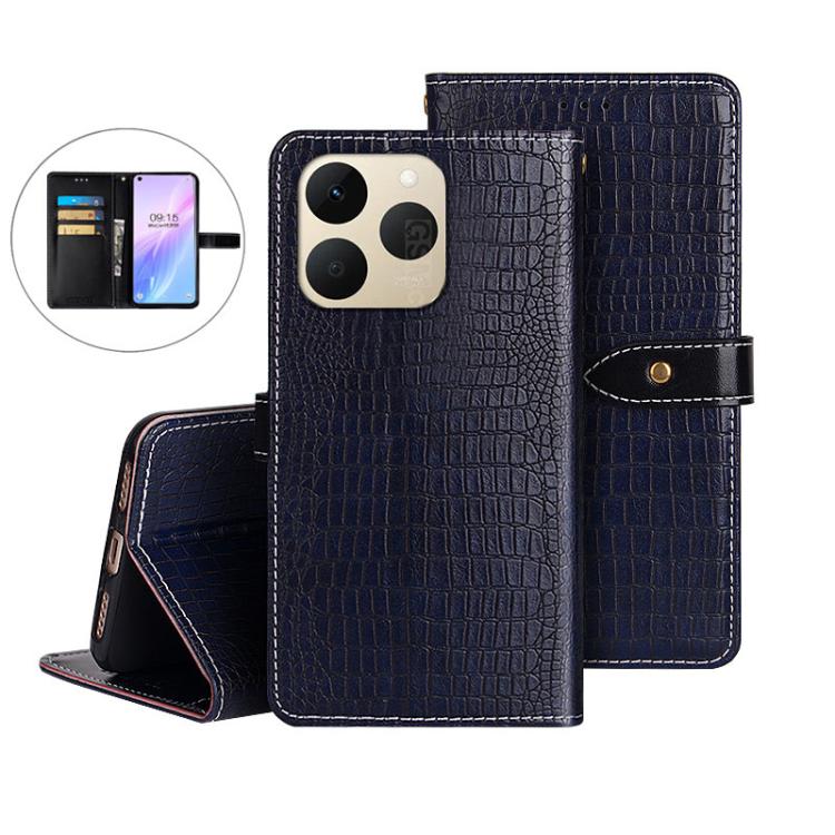 For Realme 15T 5G idewei Crocodile Texture Leather Phone Case