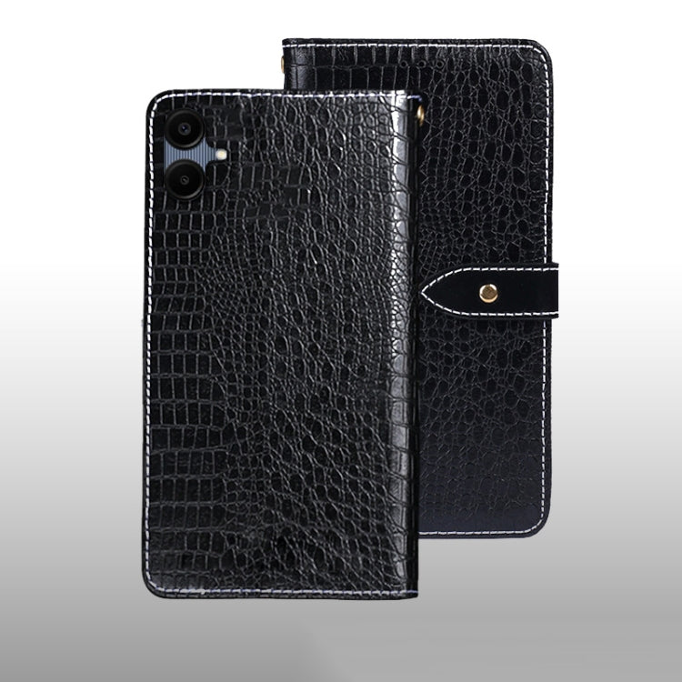 For Samsung Galaxy A06 4G idewei Crocodile Texture Leather Phone Case