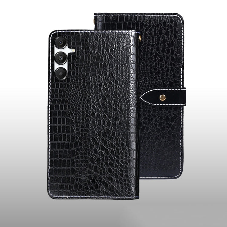 For Samsung Galaxy A16 5G idewei Crocodile Texture Leather Phone Case