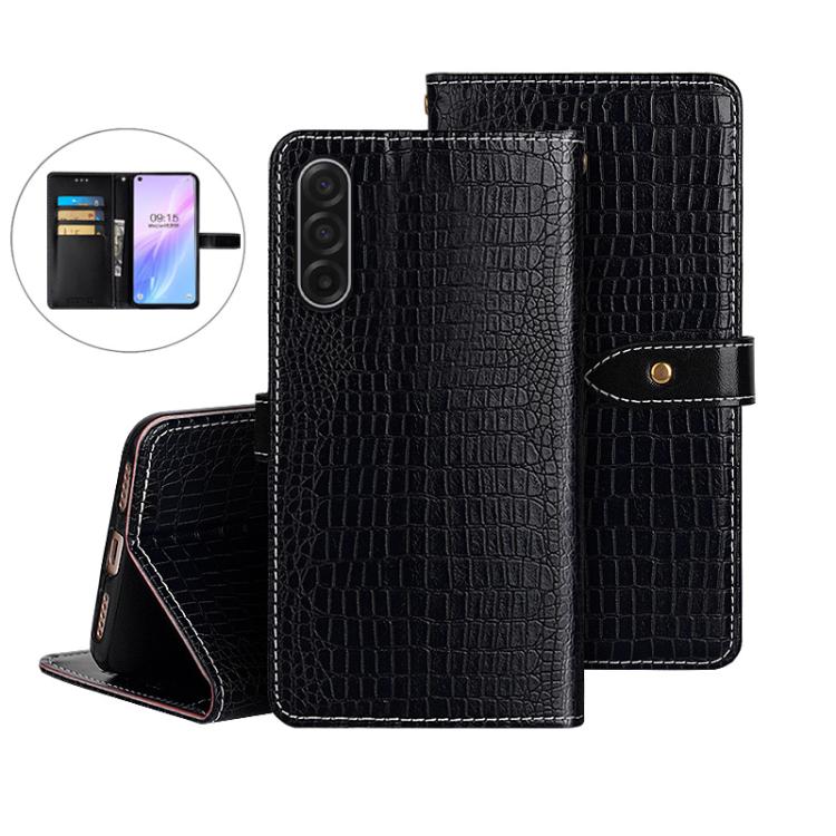 For Samsung Galaxy A17 5G idewei Crocodile Texture Leather Phone Case