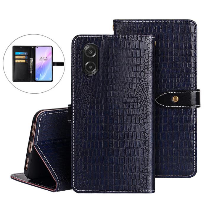 For Samsung Galaxy A07 4G idewei Crocodile Texture Leather Phone Case