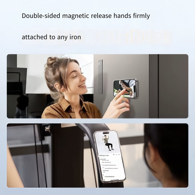 Metal Magsafe Magnetic Ring Silicone Band Phone Holder