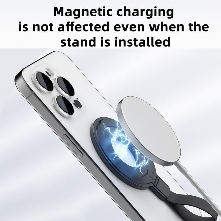 Metal Magsafe Magnetic Ring Silicone Band Phone Holder