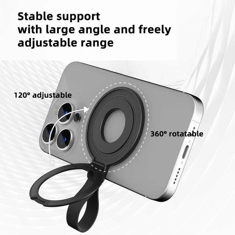 Metal Magsafe Magnetic Ring Silicone Band Phone Holder