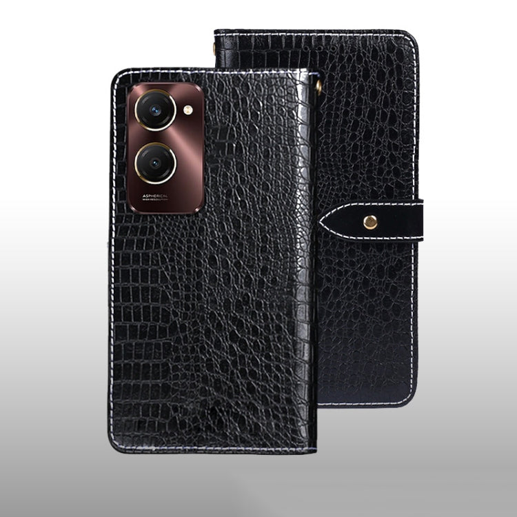 For vivo Y28s 5G idewei Crocodile Texture Leather Phone Case