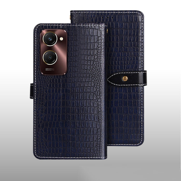 For vivo Y28s 5G idewei Crocodile Texture Leather Phone Case