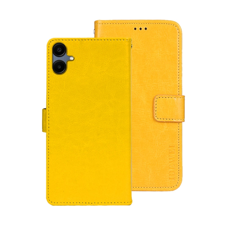 For Samsung Galaxy A06 4G idewei Crazy Horse Texture Leather Phone Case
