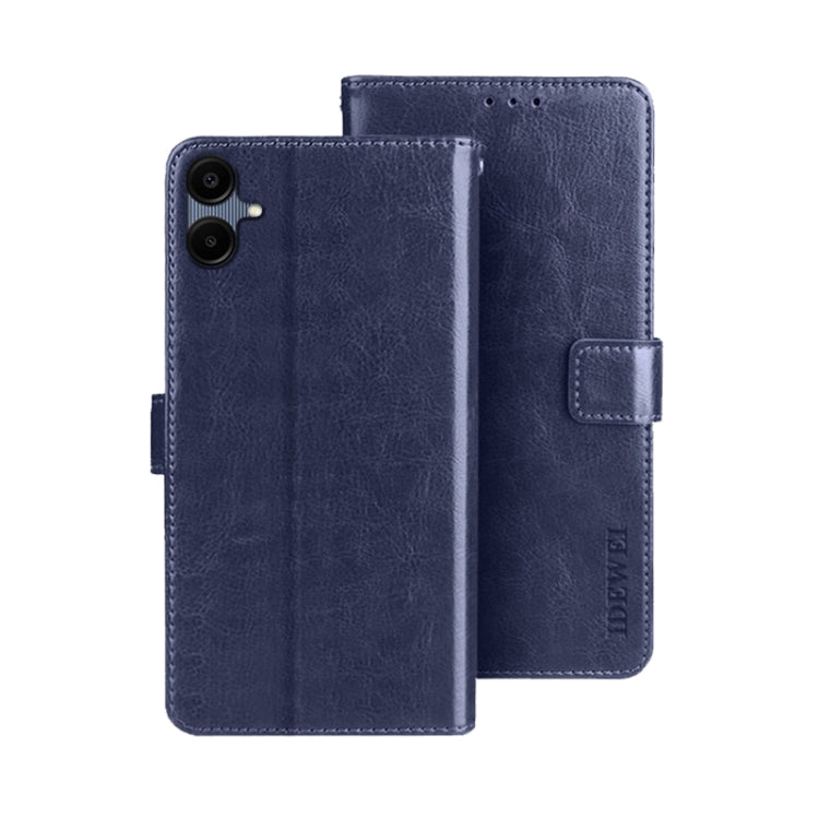 For Samsung Galaxy A06 4G idewei Crazy Horse Texture Leather Phone Case