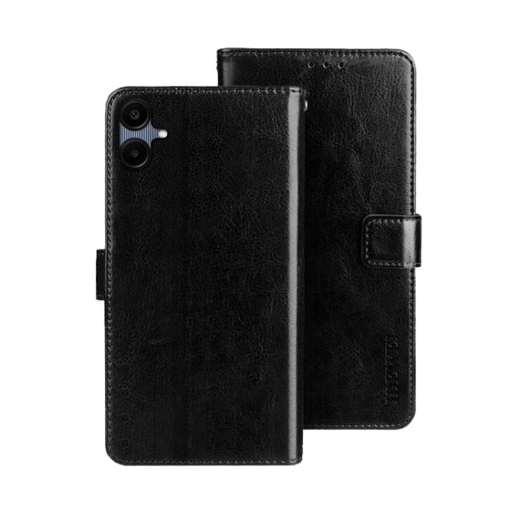 For Samsung Galaxy A06 4G idewei Crazy Horse Texture Leather Phone Case