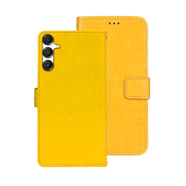 For Samsung Galaxy A16 5G idewei Crazy Horse Texture Leather Phone Case