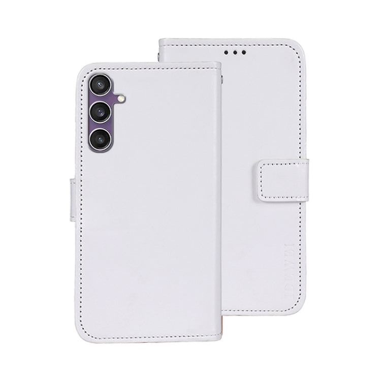 For Samsung Galaxy S24 FE 5G idewei Crazy Horse Texture Leather Phone Case