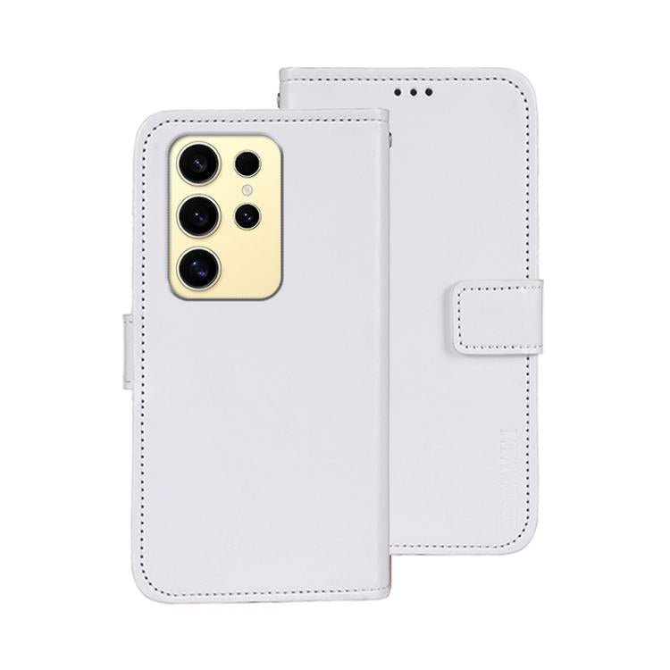 For Samsung Galaxy S25 Ultra 5G idewei Crazy Horse Texture Leather Phone Case