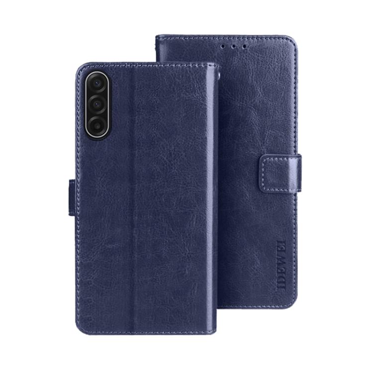 For Samsung Galaxy A17 5G idewei Crazy Horse Texture Leather Phone Case
