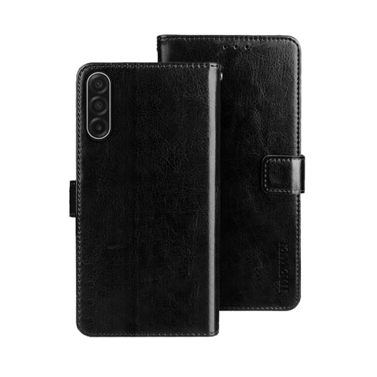 For Samsung Galaxy A17 5G idewei Crazy Horse Texture Leather Phone Case