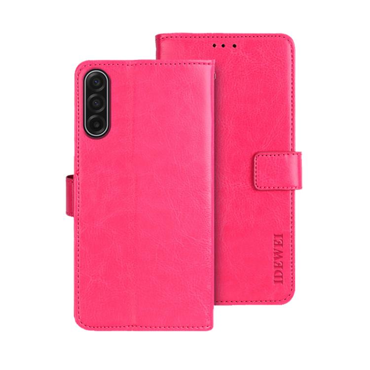 For Samsung Galaxy A17 5G idewei Crazy Horse Texture Leather Phone Case