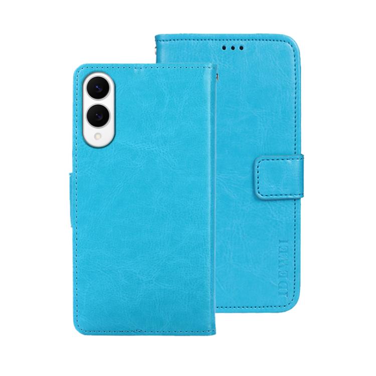For Samsung Galaxy S25 Edge 5G idewei Crazy Horse Texture Leather Phone Case