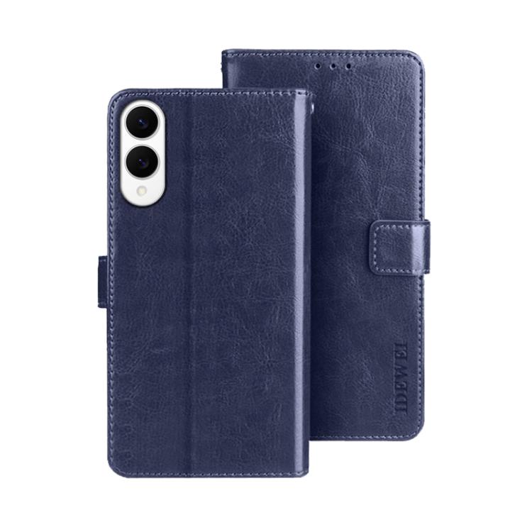 For Samsung Galaxy S25 Edge 5G idewei Crazy Horse Texture Leather Phone Case