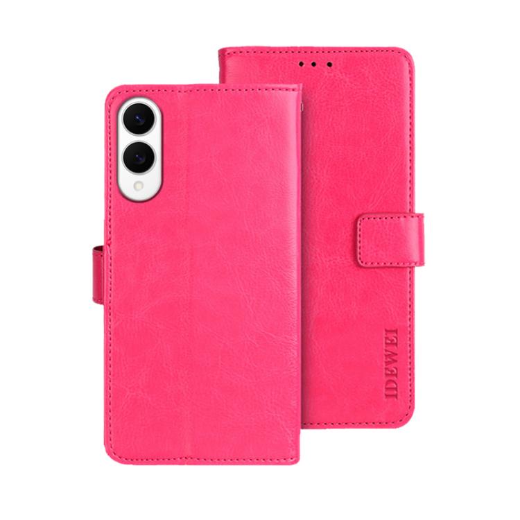 For Samsung Galaxy S25 Edge 5G idewei Crazy Horse Texture Leather Phone Case