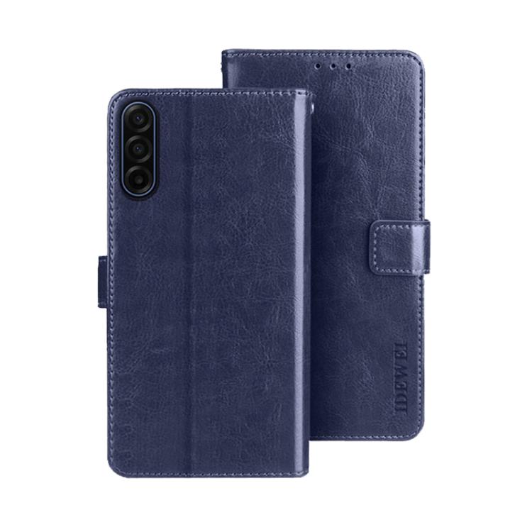 For Samsung Galaxy S25 FE 5G idewei Crazy Horse Texture Leather Phone Case