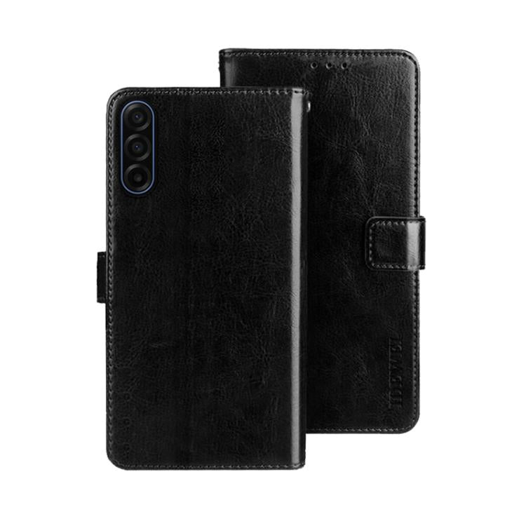 For Samsung Galaxy S25 FE 5G idewei Crazy Horse Texture Leather Phone Case