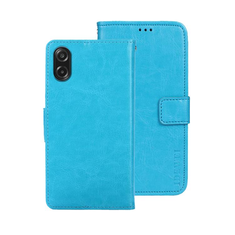 For Samsung Galaxy A07 4G idewei Crazy Horse Texture Leather Phone Case