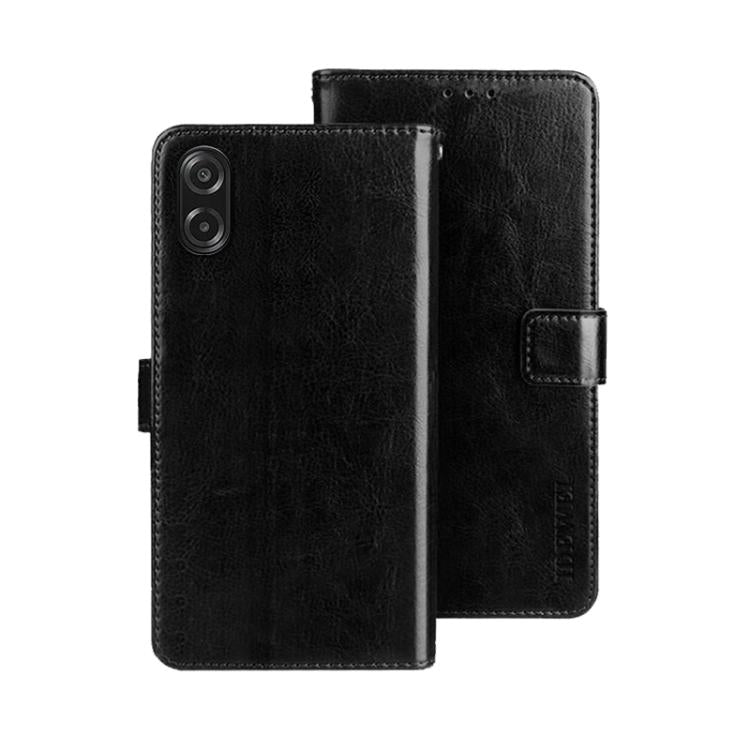 For Samsung Galaxy A07 4G idewei Crazy Horse Texture Leather Phone Case