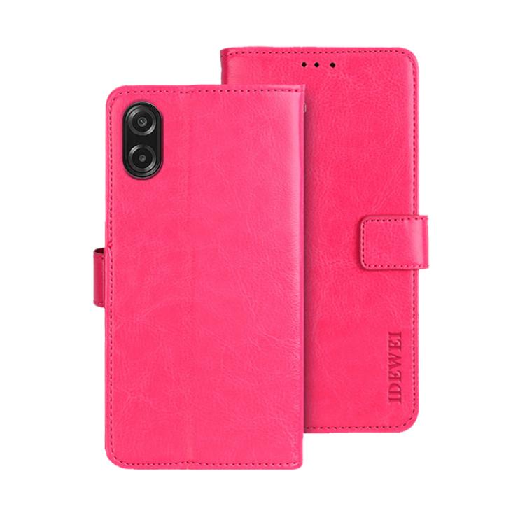 For Samsung Galaxy A07 4G idewei Crazy Horse Texture Leather Phone Case