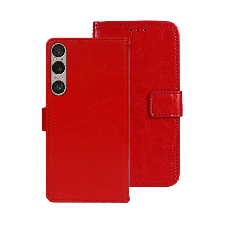 For Sony Xperia 1 VI idewei Crazy Horse Texture Leather Phone Case