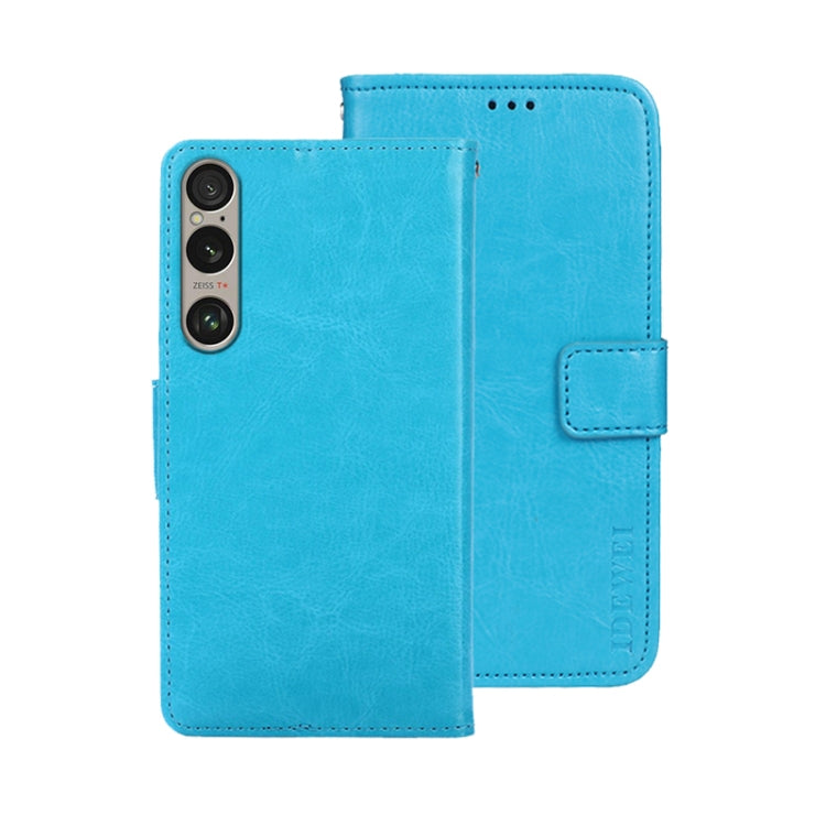 For Sony Xperia 1 VI idewei Crazy Horse Texture Leather Phone Case