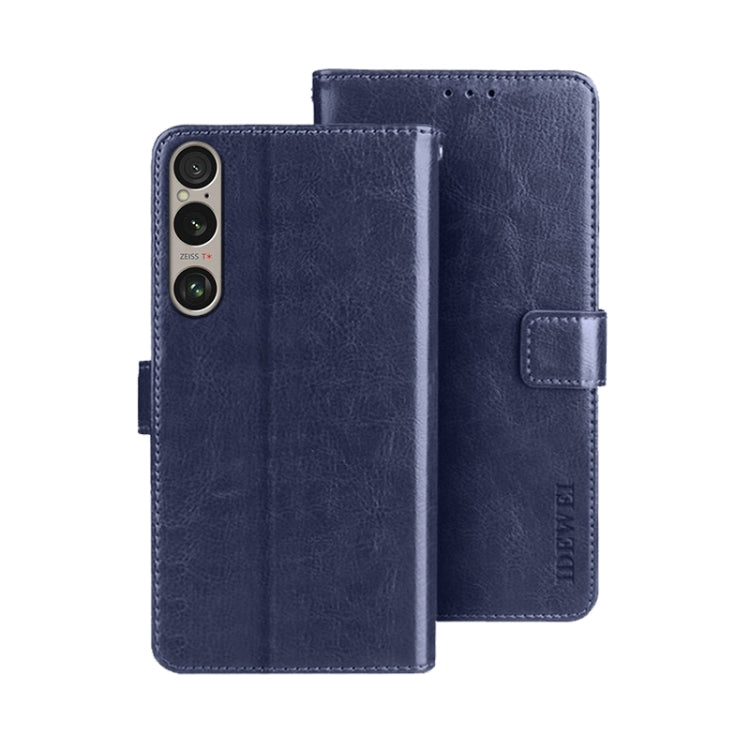 For Sony Xperia 1 VI idewei Crazy Horse Texture Leather Phone Case