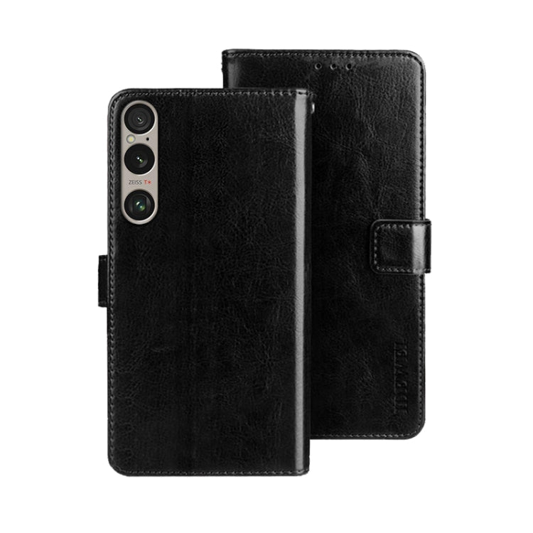 For Sony Xperia 1 VI idewei Crazy Horse Texture Leather Phone Case