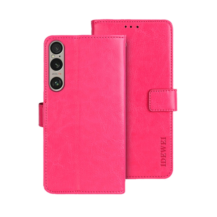 For Sony Xperia 1 VI idewei Crazy Horse Texture Leather Phone Case