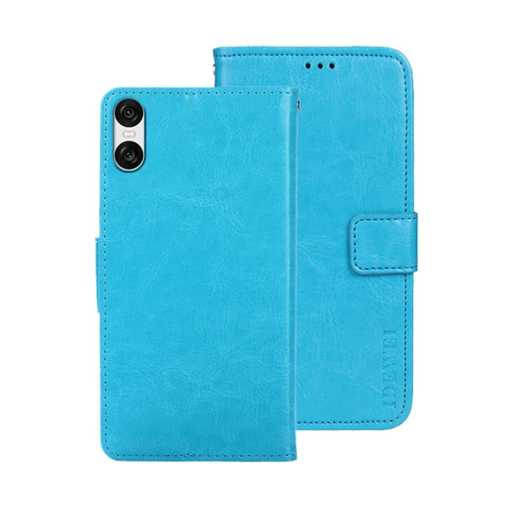 For Sony Xperia 10 VI idewei Crazy Horse Texture Leather Phone Case