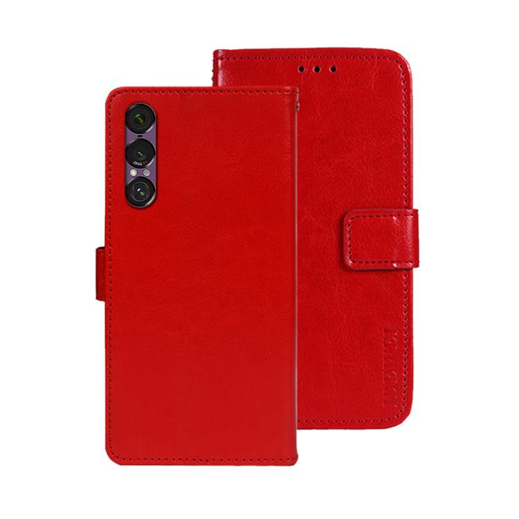For Sony Xperia 1 VII idewei Crazy Horse Texture Leather Phone Case